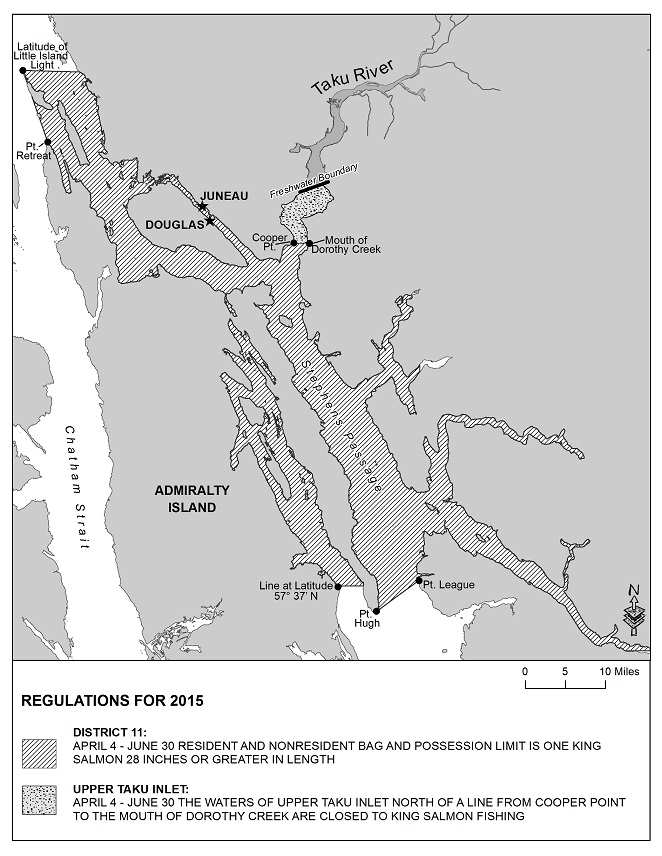 2015 KING SALMON SPORT FISHING REGULATIONS FOR JUNEAU AREA MARINE WATERS STILL IN EFFECT